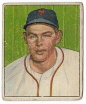 1950 Bowman Base Set #118 Clint Hartung