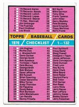 1976 Topps Base Set #119 Checklist