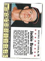1961 Post Cereal #76 Jackie Brandt