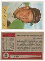 1954 Bowman Base Set #30 Delbert Rice Jr.