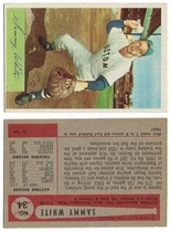 1954 Bowman Base Set #34 Sammy White