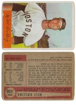 1954 Bowman Base Set #130 Milt Bolling