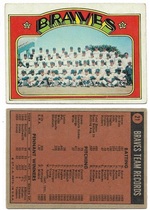 1972 Topps Base Set #21 Braves Team