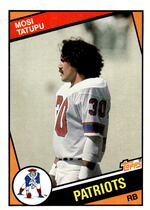 1984 Topps Base Set #142 Mosi Tatupu