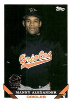 1993 Topps Base Set #587 Manny Alexander