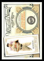 2012 Topps Allen and Ginter Whats in a Name #WIN53 Justin Ernest George Morneau