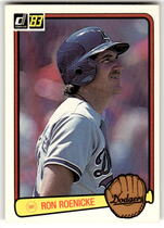 1983 Donruss Base Set #327 Ron Roenicke