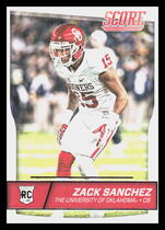 2016 Score Base Set #424 Zack Sanchez