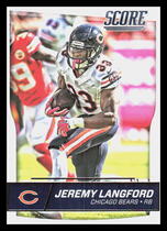 2016 Score Base Set #56 Jeremy Langford