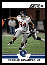 2012 Score Base Set #38 Mathias Kiwanuka