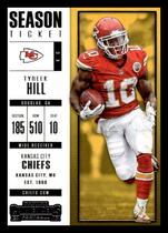2017 Panini Contenders #67 Tyreek Hill