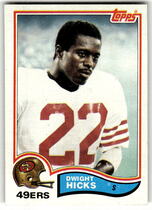 1982 Topps Base Set #485 Dwight Hicks