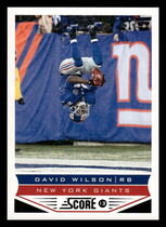 2013 Score Base Set #141 David Wilson