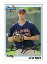 2010 Bowman Draft Prospects #BDPP38 Dave Filak