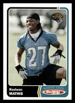 2003 Topps Total #445 Rashean Mathis