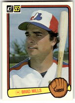 1983 Donruss Base Set #366 Brad Mills