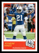 2019 Score Base Set #57 Nyheim Hines