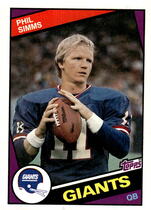 1984 Topps Base Set #320 Phil Simms