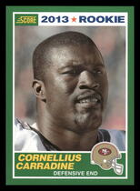 2013 Score Base Set #341 Cornellius Carradine