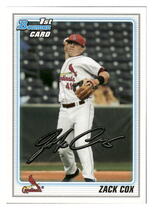 2010 Bowman Draft Prospects #BDPP62 Zack Cox