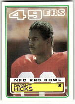 1983 Topps Base Set #167 Dwight Hicks