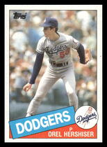 1985 Topps Base Set #493 Orel Hershiser