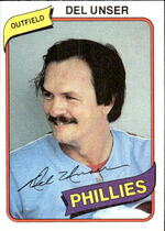 1980 Topps Base Set #27 Del Unser