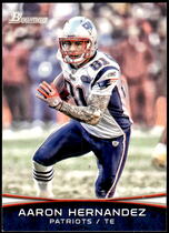 2012 Bowman Base Set #24 Aaron Hernandez