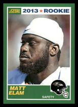 2013 Score Base Set #405 Matt Elam