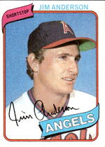1980 Topps Base Set #183 Jim Anderson