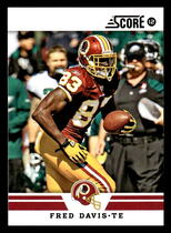 2012 Score Base Set #116 Fred Davis