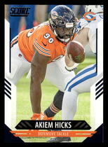 2021 Score Base Set #128 Akiem Hicks