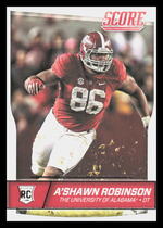 2016 Score Base Set #391 Ashawn Robinson