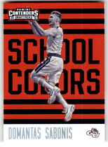 2016 Panini Contenders Draft Picks School Colors #16 Domantas Sabonis