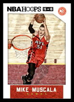 2015 Panini NBA Hoops #16 Mike Muscala