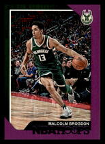 2018 Panini NBA Hoops Purple #34 Malcolm Brogdon