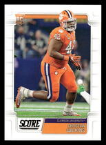 2019 Score Base Set #396 Christian Wilkins