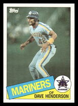 1985 Topps Base Set #344 Dave Henderson