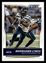 2016 Score Base Set #282 Marshawn Lynch