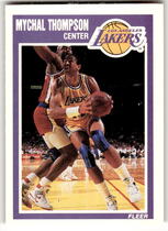 1989 Fleer Base Set #79 Mychal Thompson