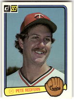 1983 Donruss Base Set #256 Pete Redfern