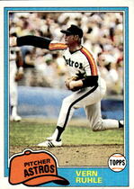 1981 Topps Base Set #642 Vern Ruhle
