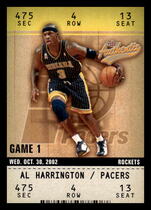 2002 Fleer Authentix #76 Al Harringon