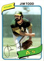 1980 Topps Base Set #629 Jim Todd
