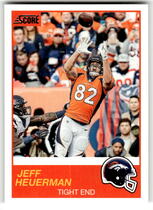 2019 Score Base Set #18 Jeff Heuerman