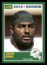 2013 Score Base Set #362 Dion Sims