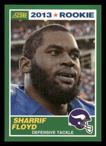 2013 Score Base Set #417 Sharrif Floyd