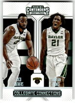 2016 Panini Contenders Draft Picks Collegiate Connections #19 Rico Gathers|Taurean Prince