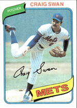 1980 Topps Base Set #8 Craig Swan