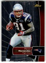 2012 Finest Base Set #92 Aaron Hernandez
